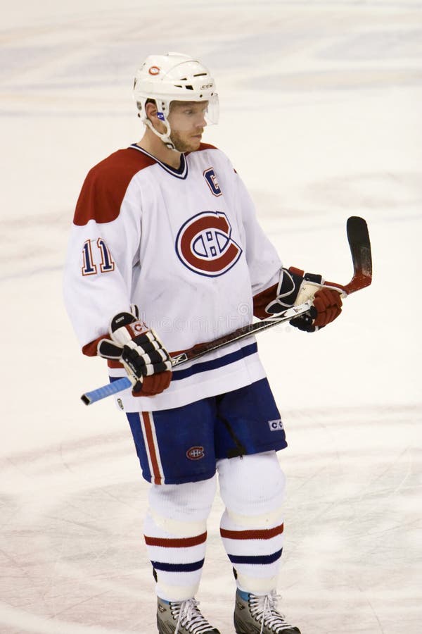 Saku Koivu Standing at Center Ice Editorial Stock Photo - Image of