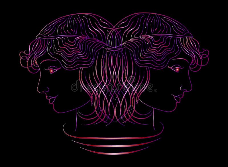 Sal?n de belleza, de oro de ne?n el perfil de una muchacha en un fondo negro ilustraciones libre illustration Sal?n de belleza, de oro de ne?n el perfil de una muchacha en un fondo negro ilustraciones libre illustration