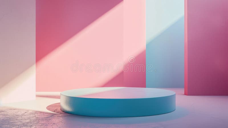 Sala blu color color color rosa fotografia stock