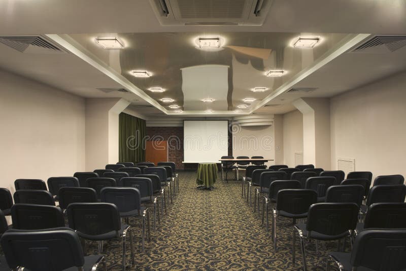 Sala de apresentação vazia foto de stock royalty free Sala de apresentação vazia foto de stock royalty free