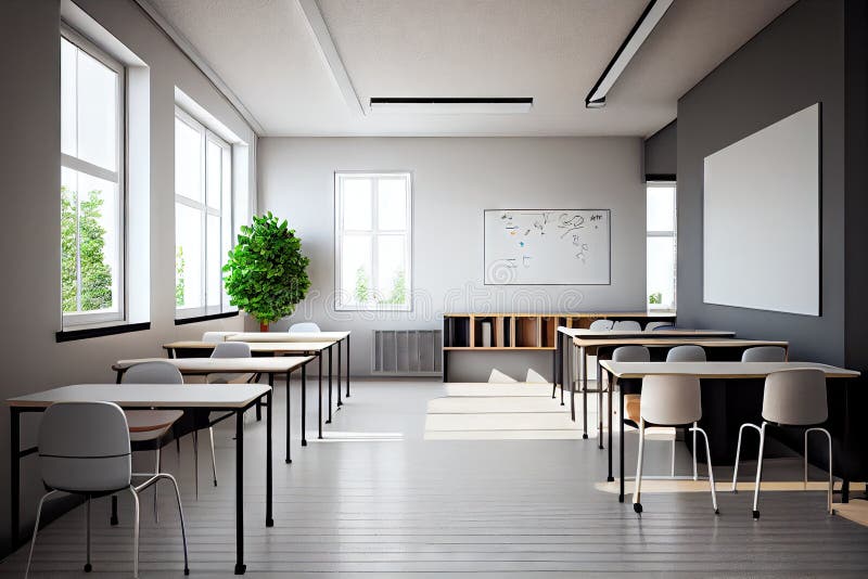 Sala De Aula Vazia Na Escola Imagem de Stock - Imagem de infância