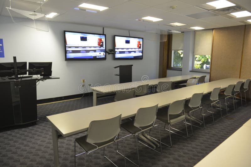 Business student meeting Seminar room conference hall and Seats with Blank TV screens at the university. Business student meeting Seminar room conference hall and Seats with Blank TV screens at the university.