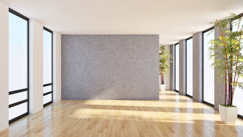 sala de estar brillante moderna de lujo grande 3D del apartamento de los interiores con referencia a