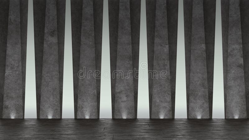 sala de exposición concreta abstracta 3d Diseño geométrico moderno Fondo blanco del piso y de la pared libre illustration sala de exposición concreta abstracta 3d Diseño geométrico moderno Fondo blanco del piso y de la pared libre illustration