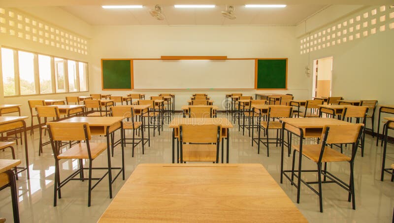 Sala De Aula Vazia Na Escola Imagem de Stock - Imagem de infância