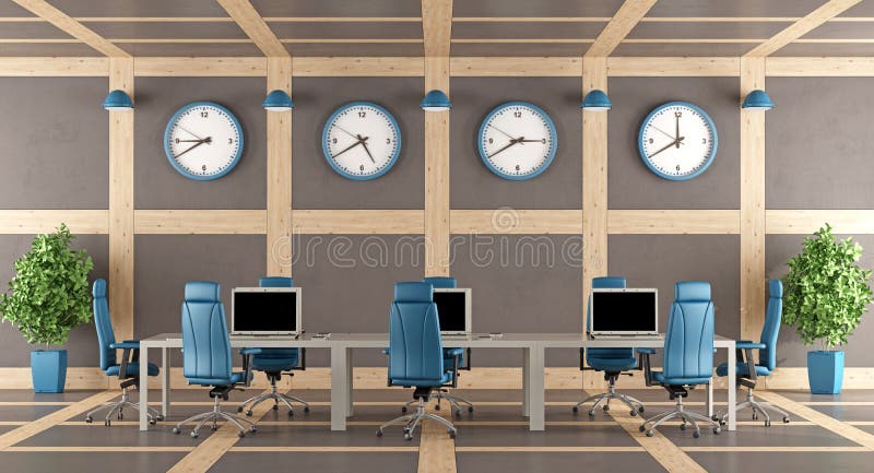 Sala del consiglio moderna elegante illustrazione vettoriale