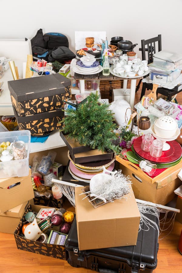 Messy room full of clutter and junk - Compulsive hoarding. Hoarding disorder. Messy room full of clutter and junk - Compulsive hoarding. Hoarding disorder