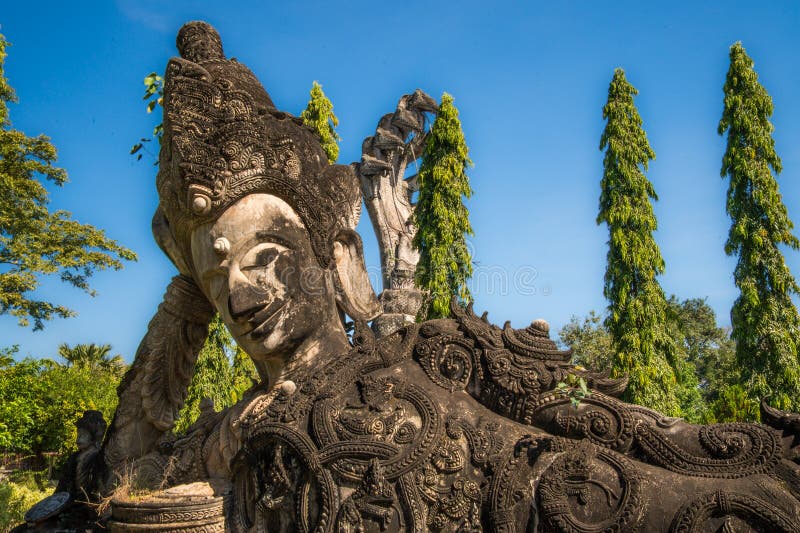 Sala Keoku or Sala Kaeo Ku Sculpture Park Nong Khai, Thailand. High quality photo. Sala Keoku or Sala Kaeo Ku Sculpture Park Nong Khai, Thailand. High quality photo