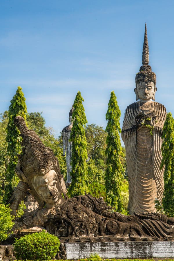 Sala Keoku or Sala Kaeo Ku Sculpture Park Nong Khai, Thailand. High quality photo. Sala Keoku or Sala Kaeo Ku Sculpture Park Nong Khai, Thailand. High quality photo