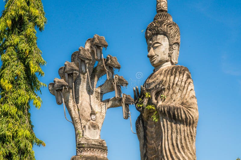 Sala Keoku or Sala Kaeo Ku Sculpture Park Nong Khai, Thailand. High quality photo. Sala Keoku or Sala Kaeo Ku Sculpture Park Nong Khai, Thailand. High quality photo