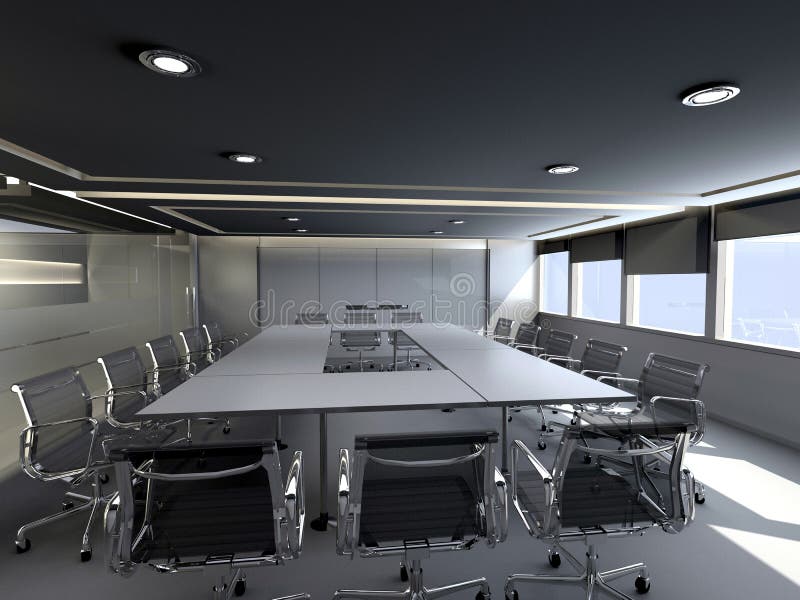 Sala riunioni dell'ufficio royalty illustrazione gratis Sala riunioni dell'ufficio royalty illustrazione gratis