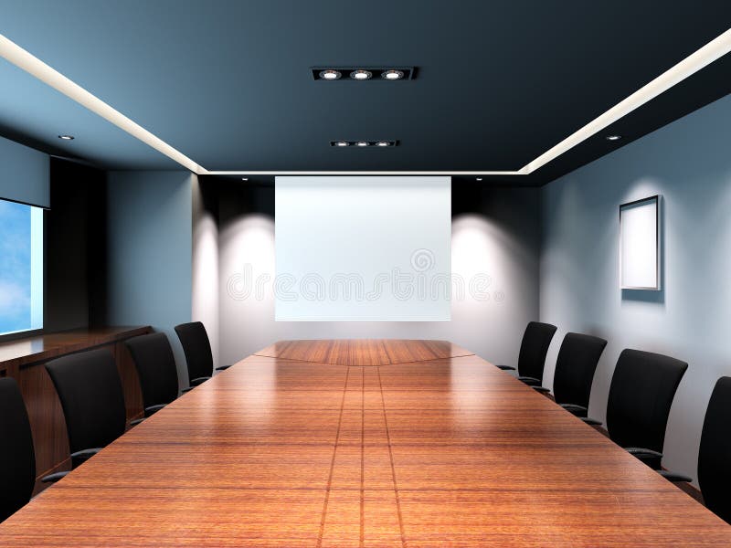 Sala riunioni dell'ufficio illustrazione di stock Sala riunioni dell'ufficio illustrazione di stock
