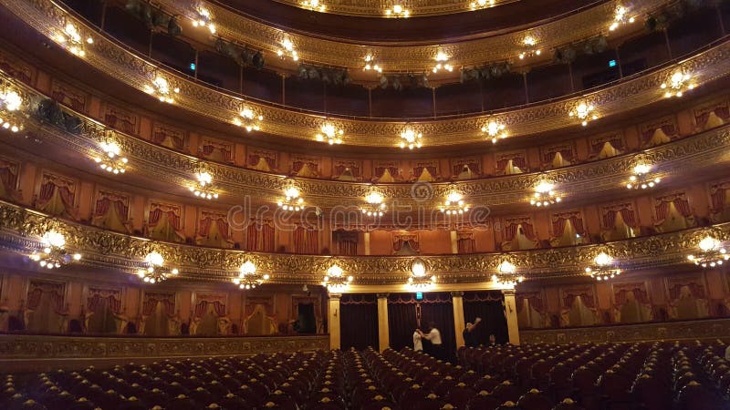 Sala Teatro Colon arkivfoto Sala Teatro Colon arkivfoto