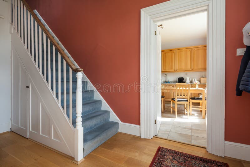 Sala wejściowa domu wiktoriańskiego zdjęcia stock