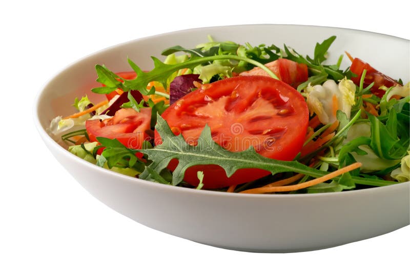 Salad (2) with clipping path