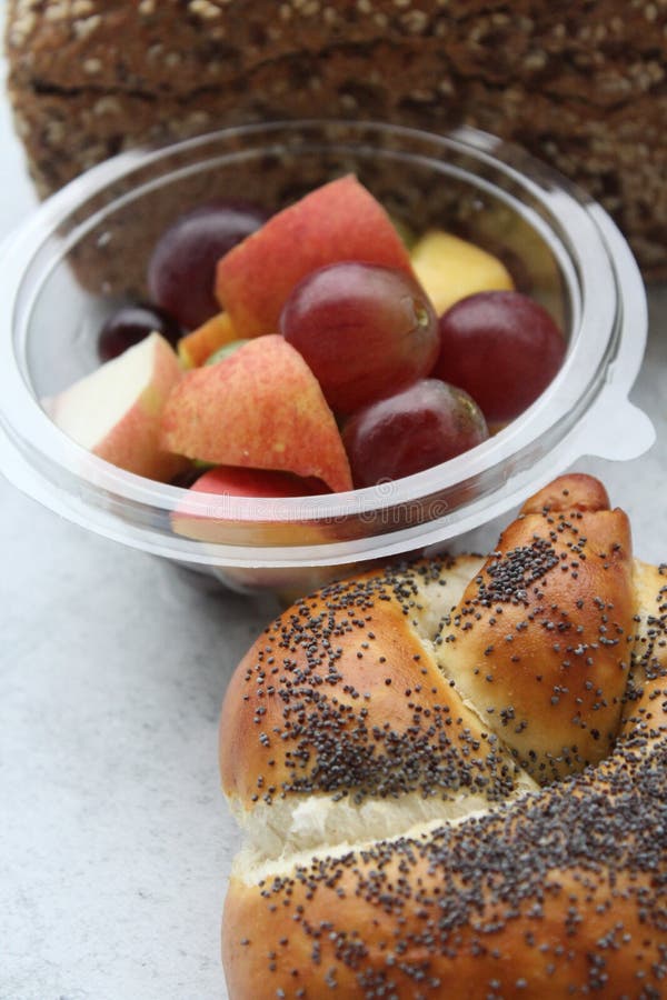 Salad and baked goods stock photo. Image of grape, healthy 129625722