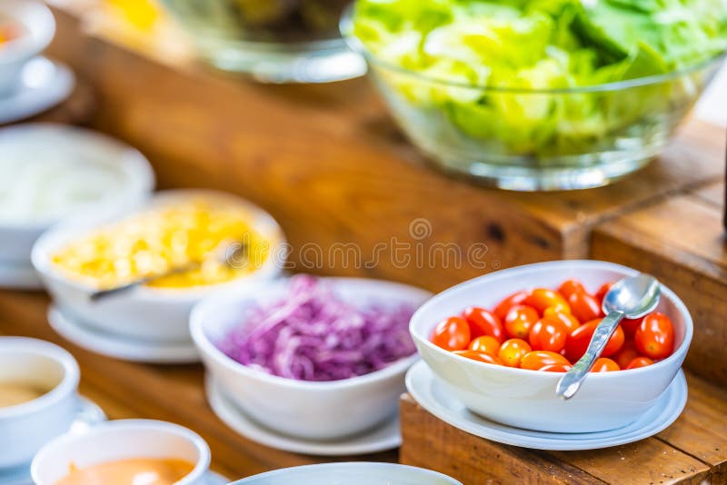 Salad bar for healthy stock image. Image of restaurant 146779799