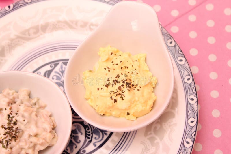 Salad of eggs stock photo. Image of mayonnaise, starter 98790550