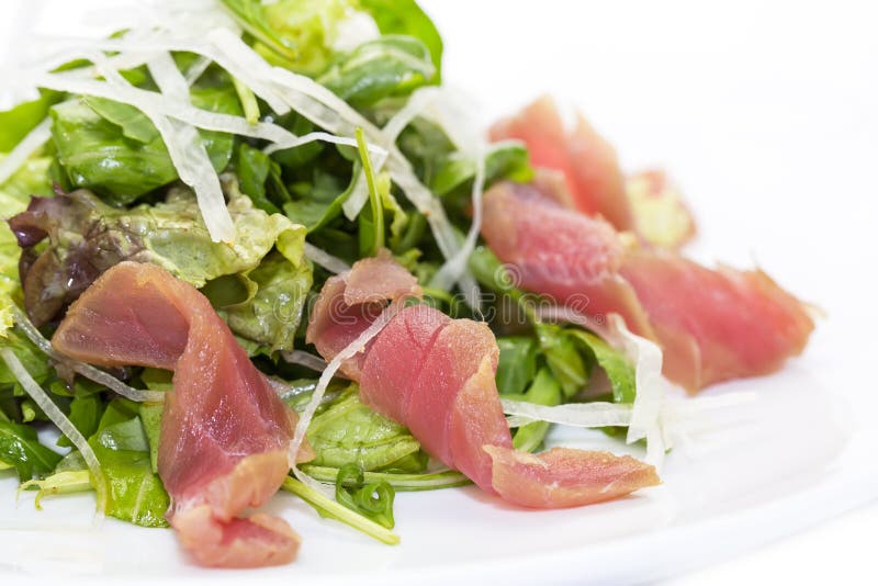 Salad and fish roe