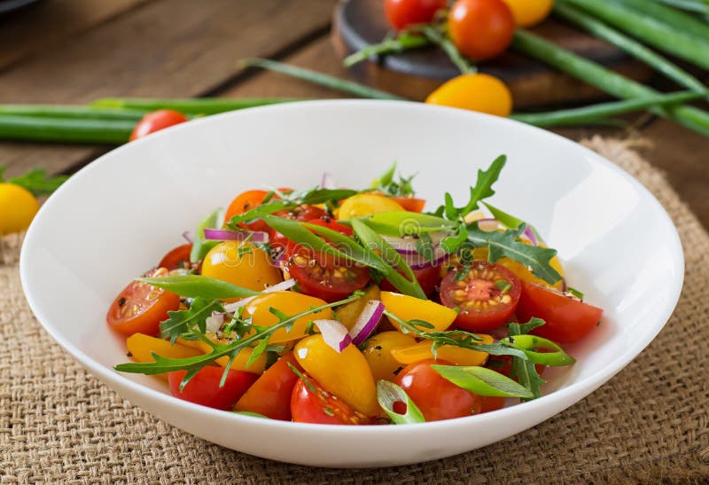 Salad of fresh cherry tomatoes