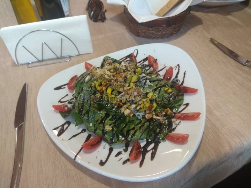 Salad from Expensive Bulgarian Restaurant Stock Photo Image of salad