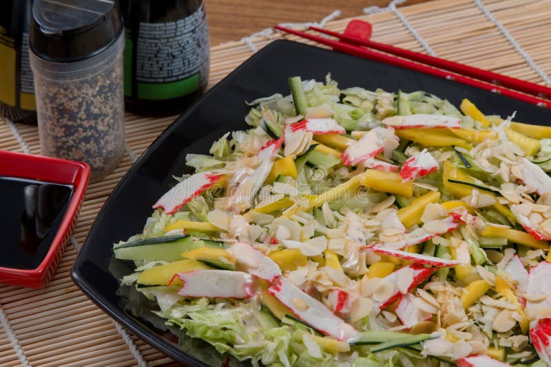 Salad japanese food stock photo. Image of background 95932562