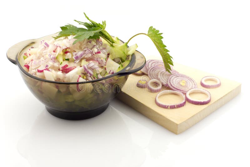 Salad preparation, isolated