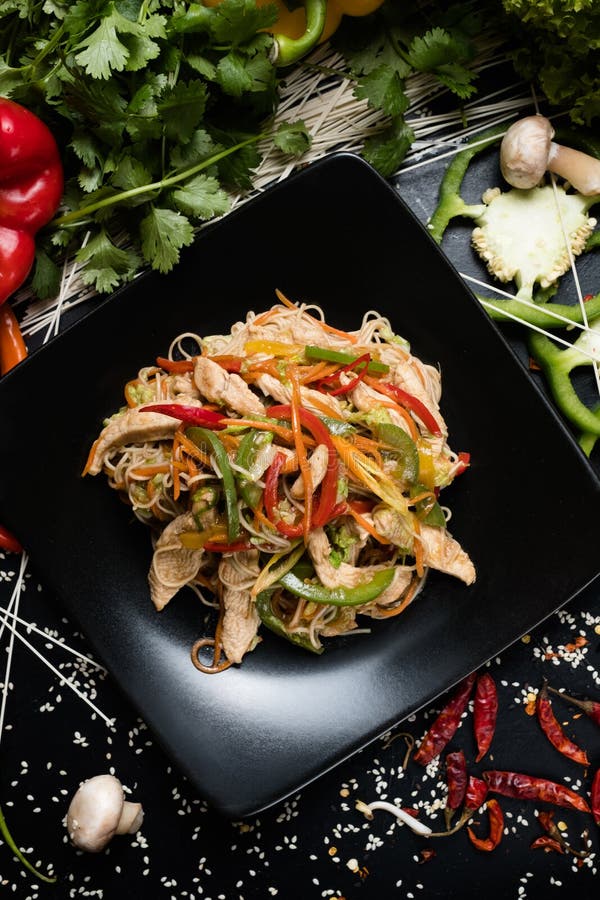 Salad recipe food ingredients cooking asian meal