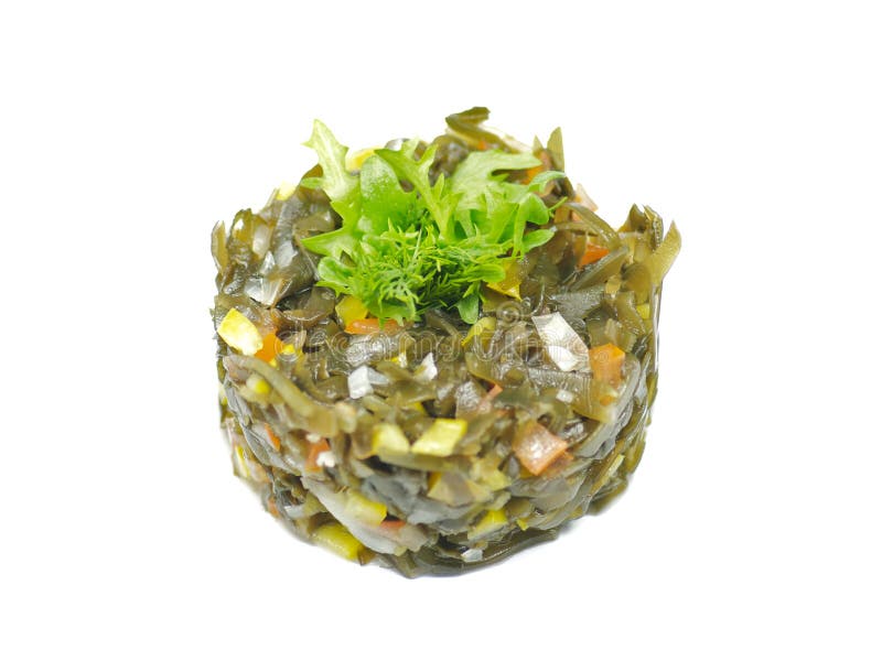 Salad from sea kale stock photo. Image of eating, green 22846122