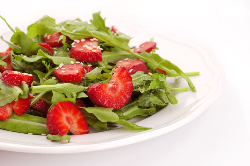 Salad with strawberry