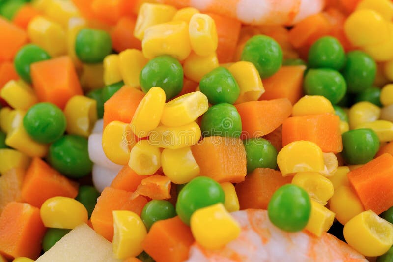 Salad with sweet corn