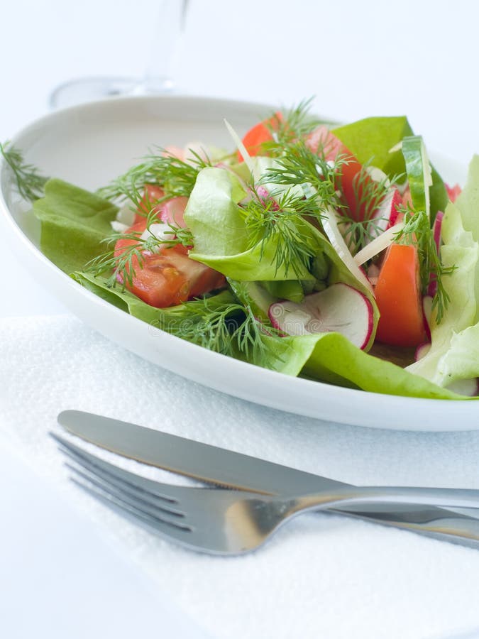 Salad from vegetables