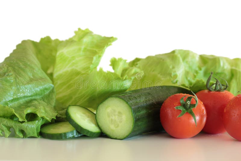 Salad Vegetables Isolated