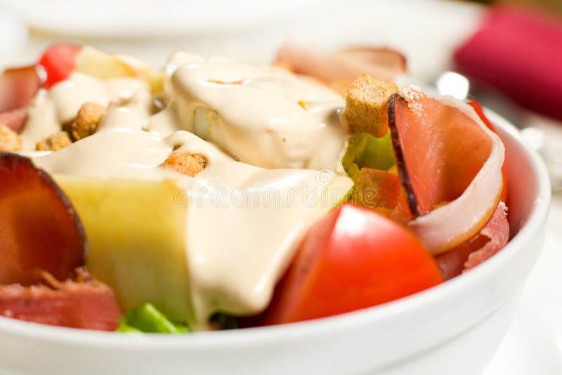 Salada cremosa imagens de stock Salada cremosa imagens de stock