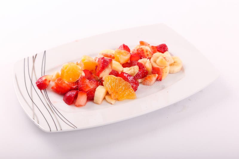 Salada de fruto misturada imagem de stock Salada de fruto misturada imagem de stock