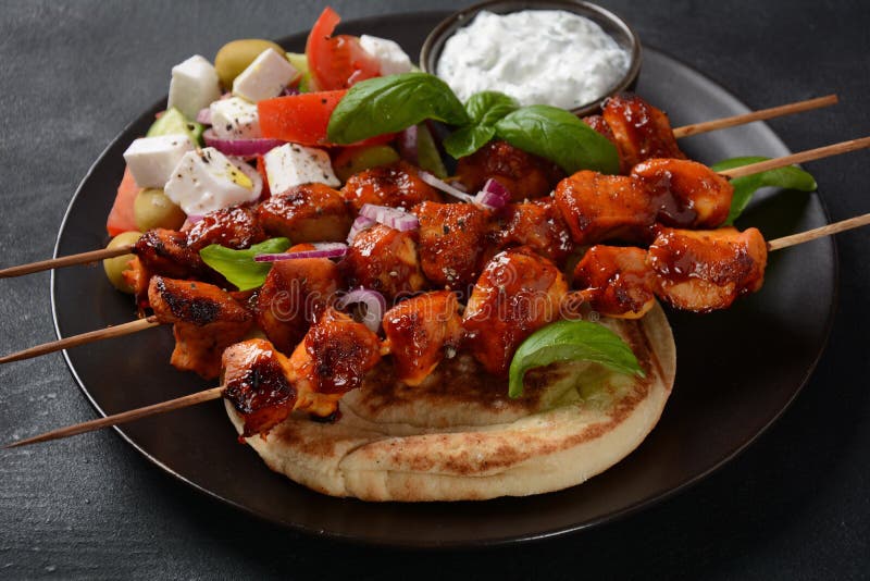 Kebab Souvlaki Grego delicioso