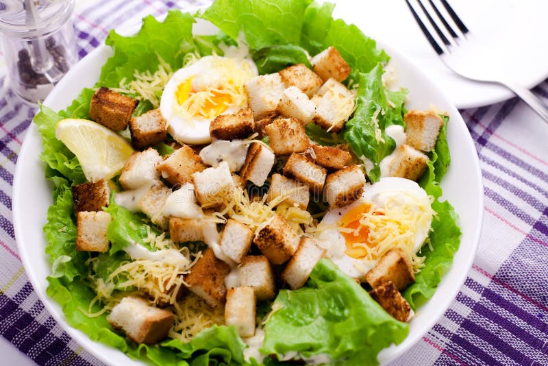 Salade de César photo libre de droits