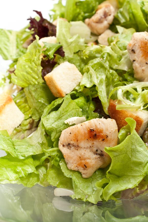 Salade de César traditionnelle photo stock