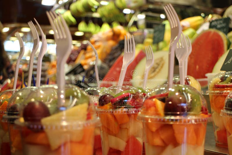 Salade de fruits fraîche photos stock Salade de fruits fraîche photos stock