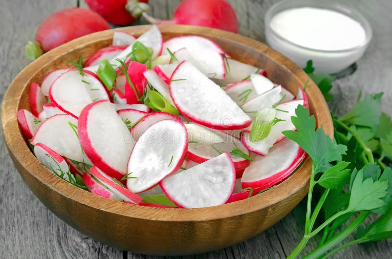 Salade de radis image stock