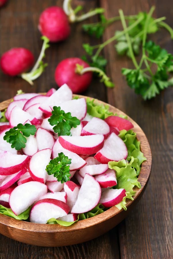 Salade de radis image stock