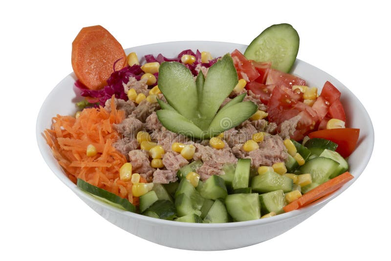 Salade de thon et de légume images libres de droits Salade de thon et de légume images libres de droits