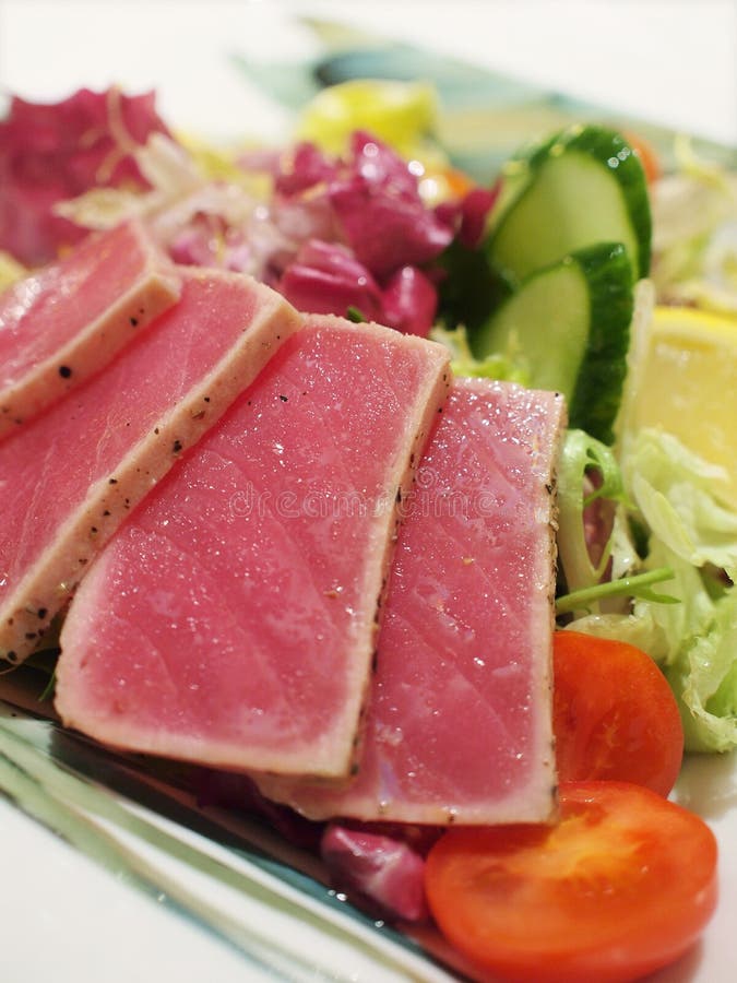 Salade de thon grillée