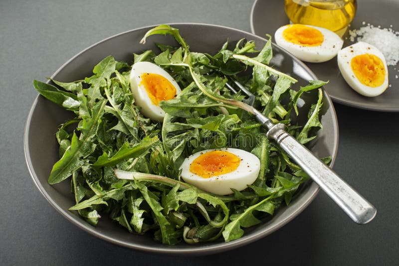 Salade saine de pissenlit images stock Salade saine de pissenlit images stock