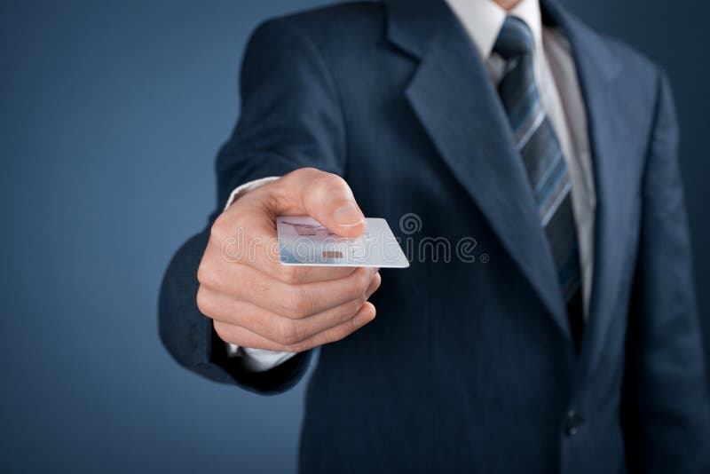 Salaire par la carte de crédit photo stock Salaire par la carte de crédit photo stock
