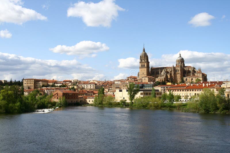 Salamanca panorama with the cathedral. Salamanca panorama with the cathedral