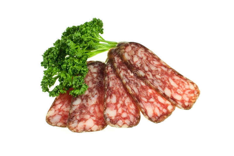 Salami stock photo. Image of herb, meaty, foods, salame 12887558