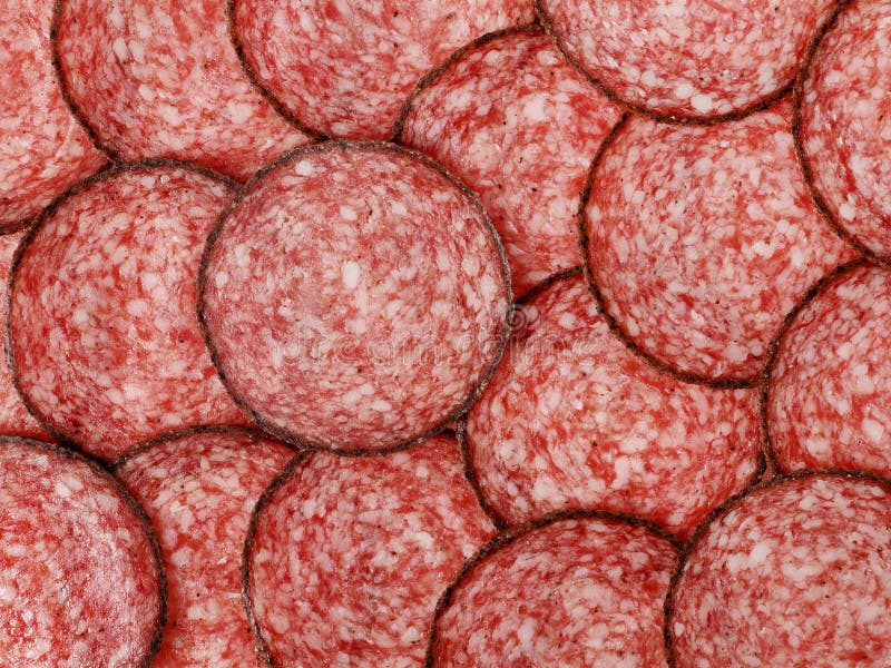 Salami background stock image. Image of chopped, food 64890047