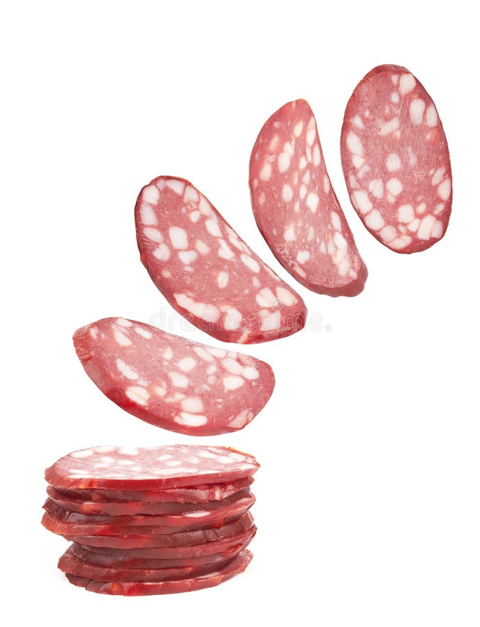 Salami stock image. Image of fatty, beef, breakfast, cooking 39711333