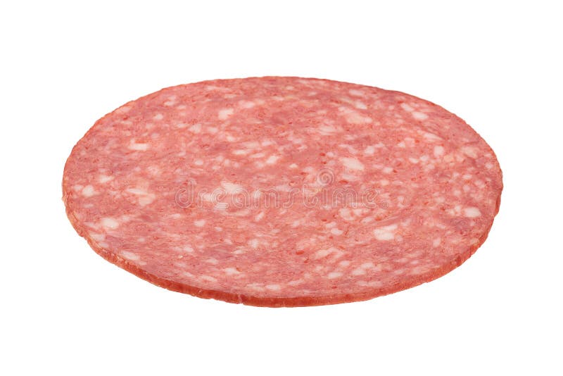 Salami Kiełbasiany Plasterek Zdjęcie Stock Obraz złożonej z kiełbasa, smakowity 78463514